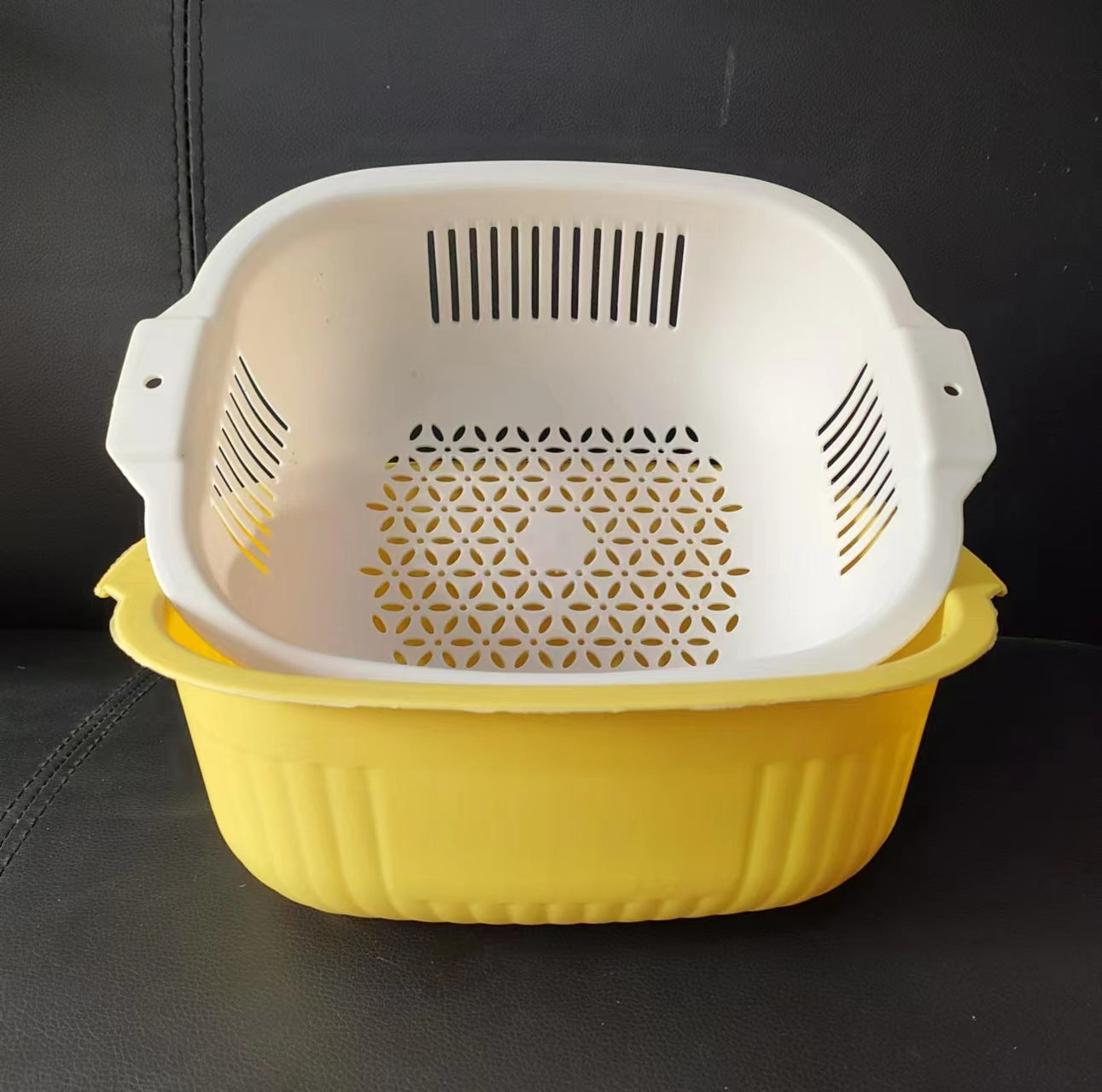 Plastic Vegetable Washer - White